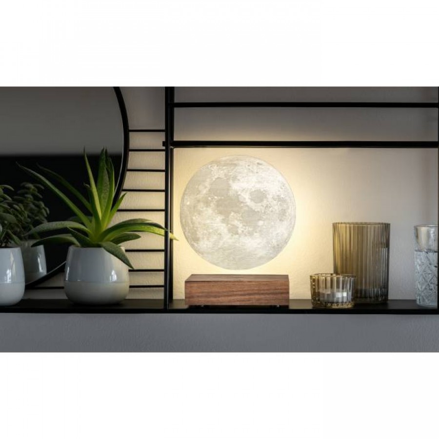 Φωτιστικό Gingko Design Φεγγάρι Smart Moon Lamp - Λάμπα Φεγγάρι Gingko Design - Ξύλο Καρυδιάς - G019WT ΔΩΡΑ